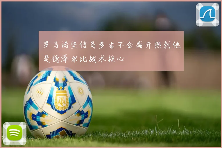 罗马诺坚信乌多吉不会离开热刺他是德泽尔比战术核心