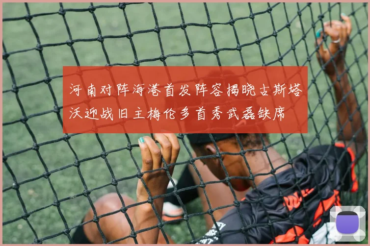 河南对阵海港首发阵容揭晓古斯塔沃迎战旧主梅伦多首秀武磊缺席